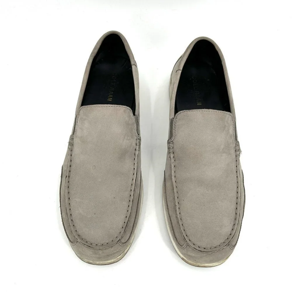 COLE HAAN Men's Gray Suede Slip On Loafer Office Boat Shoes Size 10